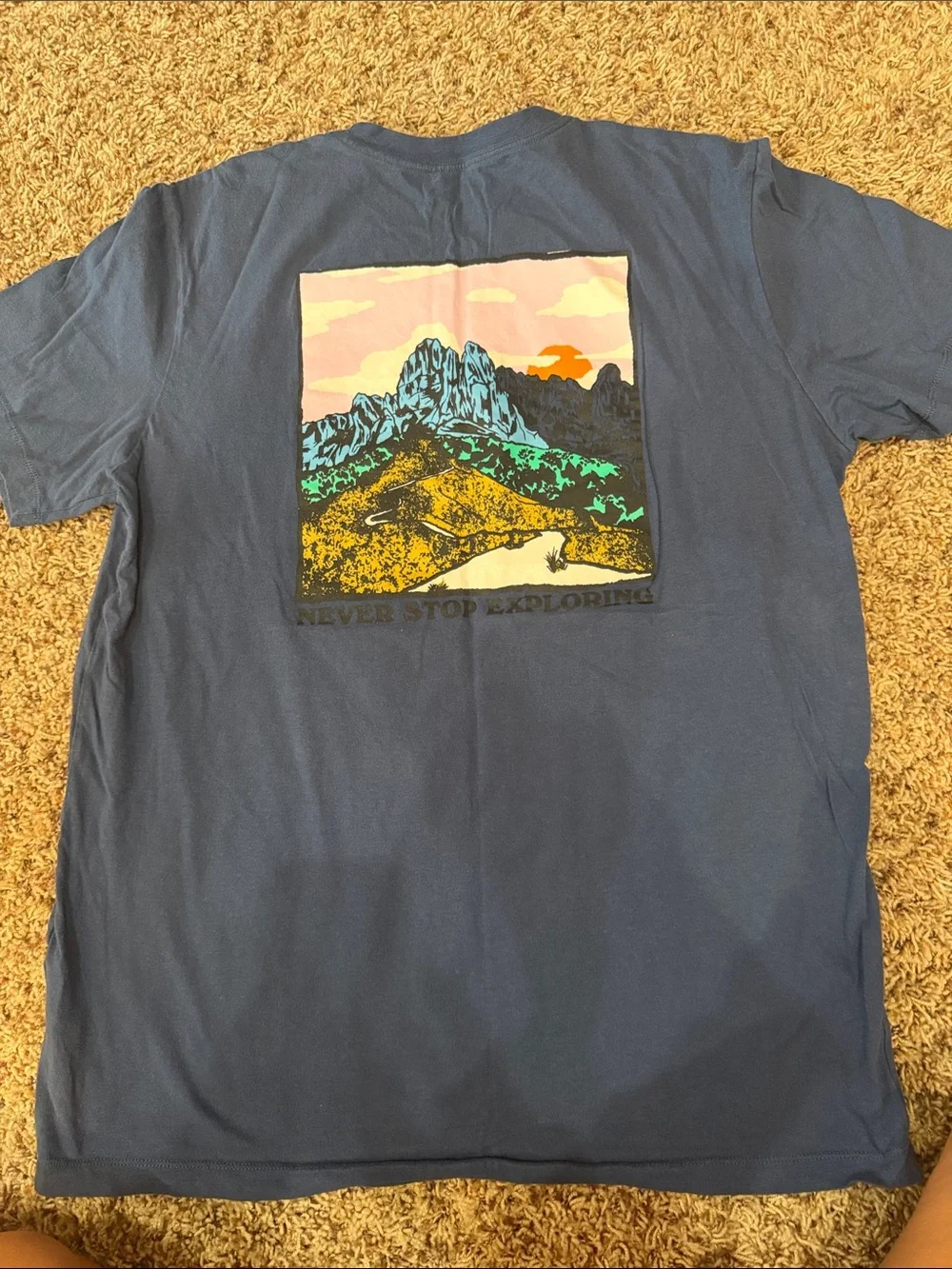 The North Face Men's Short-Sleeve Tee in Navy with White Logo